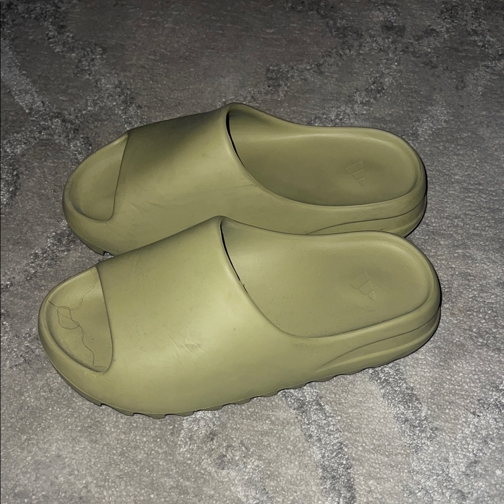 Olive Green Slide Yeezy Adidas Sandals